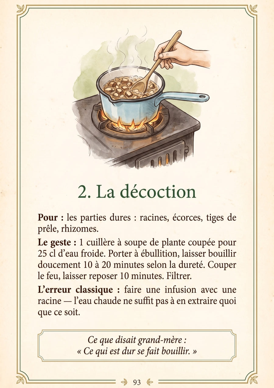 p. 93 · Un geste : la décoction